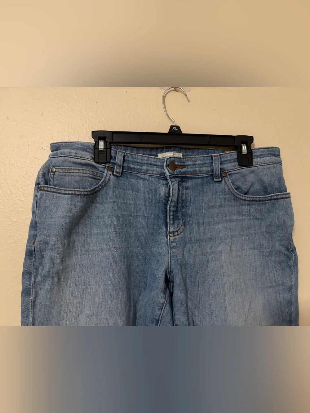 Eileen Fisher Light Blue Cropped Straight-Leg Jeans
